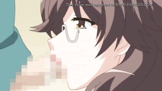 Anime teacher brings student to orgasm hentai