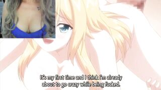 Hot hentai porn with busty blonde and her attractive besties