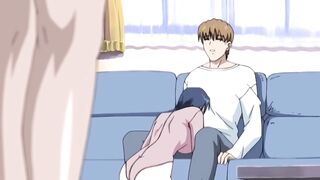 Anime incest porn of guy fucking stepmother’s slutty sister
