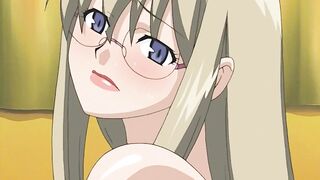 Nerdy MILF nicely double penetrated in porn anime uncensored