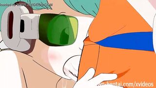 Bulma fingered and creampied in in 3d anime porn clip