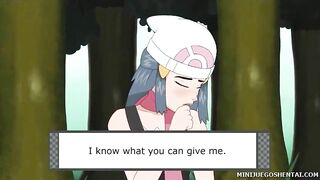 Pokemon anime porn of guy punishing gal with his big cock