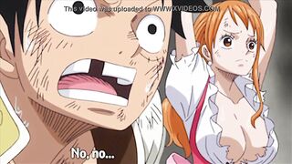 Porn anime compilation featuring busty red-haired thief Nami