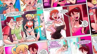 Cute anime porn comics featuring busty girls fucked in hard poses