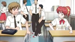 Boy fucks classmate and nurse in anime porn movie