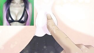 Streamer watches anime porn pics of teens having sex with old guys