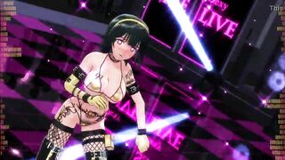 Kotori Otonashi strips naked while dancing in 3d anime porn