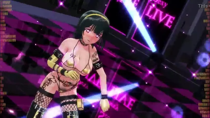 Kotori Otonashi strips naked while dancing in 3d anime porn