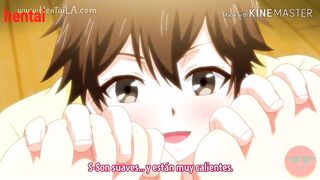 Anime hentai milf video of pretty hottie seducing young boy