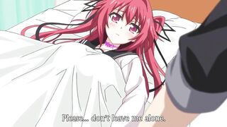 Anime girl beauty slept with her boyfriend in the bathroom