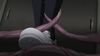 Lesbian teens satisfied in kinky anime tentacle porn video