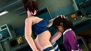 Overwatch futa porn with mei and Pauling from teram from TF2