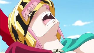 Naked female gladiator with big tits loses to giant in anime pron
