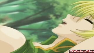 Caught elf gets gucked rough in the forest