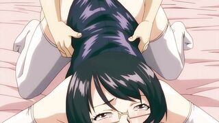 Nerdy glasses girl in tight swimsuit gets fucked hard & creampied