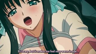 Big tits bounce while brunette gets fucked hard in restroom