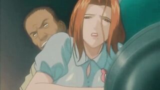 Rough Doggystyle Fuck for Hairy Pussy Hentai Babe in Public