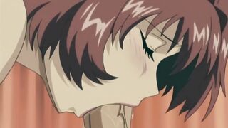 Uncensored Anime Threesome: Shared Brother Remote vibrator & Creamy Finish