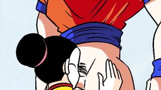 Dragon Ball Reunion: Goku Fucks Chi-Chi Uncensored Behind the Wall