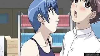 Classmate seduced public blowjob and paizuri action, completely uncensored