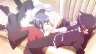 Hot blonde maid gets fucked hard in this hot hentai compilation