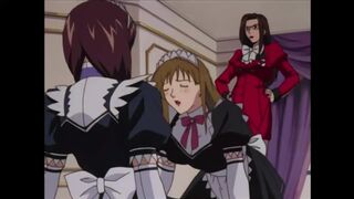 A new maid got a job in the mansion and had a passionate lesbian sex