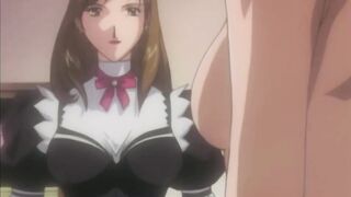 A new maid got a job in the mansion and had a passionate lesbian sex