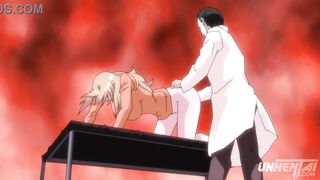 The doctor checks the breasts of a naked Japanese MILF