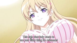 Busty Japanese schoolgirl gets her pussy filled with cum in a hot hentai scene
