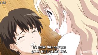 Busty Japanese schoolgirl gets her pussy filled with cum in a hot hentai scene