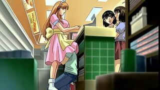 Young guy fucks his stepsister in public, she squirts on him