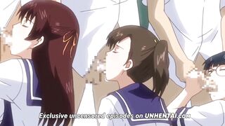 Student Uniforms No More | Big Tits Teen Gets Creampie in an Orgy
