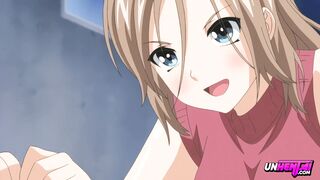 A teacher with big boobs punishes her student in a steamy hentai scene
