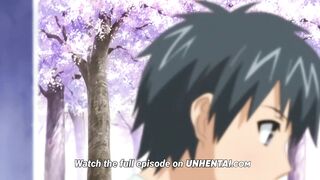 A teacher with big boobs punishes her student in a steamy hentai scene