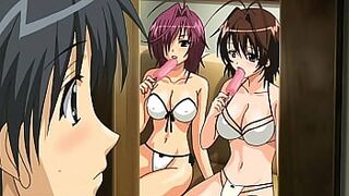 The stepbrother spied on his stepsisters and made a porn movie