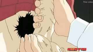 Futanari students are fucking like pros at the academy in this hot scene
