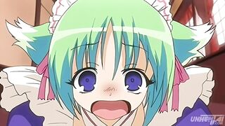 The busty maid got caught in a compromising situation with the boss