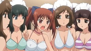 Two hot teens are having fun at the public pool