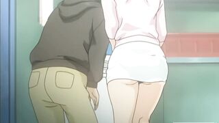 MILF step mom unzips her son’s pants to jerk him off - Hentai Uncensored