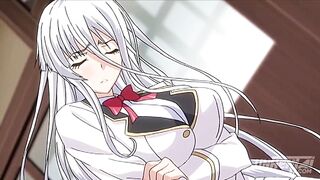 A cute young girl gets her asshole filled with cum and water