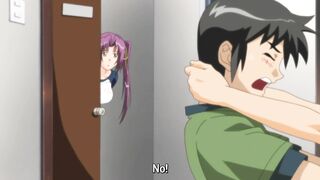 Stepsister touches her wet pussy while talking to her stepdad - Uncensored Hentai