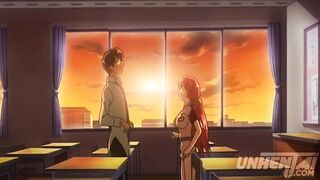 The Japanese teacher got creampied by her little student in the classroom