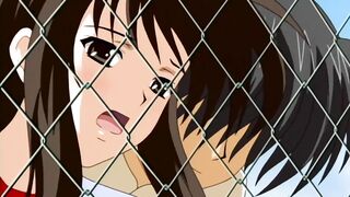 A college girl in hot shorts gets wet when touched - Hentai Uncensored [Subtitled]