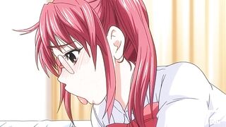 The busty girl is having fun with her teacher in class