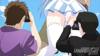 Horny Costumed Teen Gets Groped in Public, Experiences Wet Orgasm