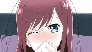 Public pussy play while talking to the waitress - Uncensored Hentai
