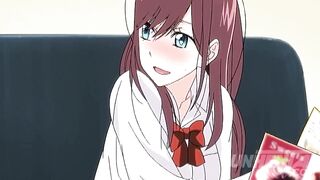 Public pussy play while talking to the waitress - Uncensored Hentai